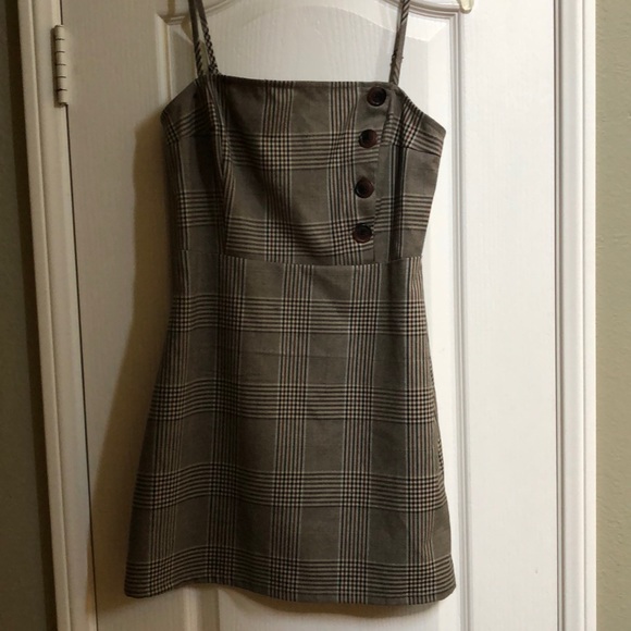 UO Mini Dress Size S - plaid zip up back. - Picture 3 of 11